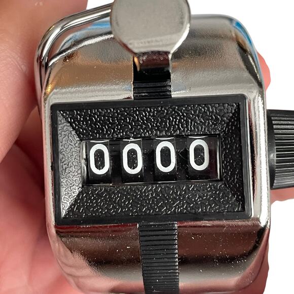 Hand Tally Counter Clicker Handheld Mechanical Lot of 4 with Box 4 Digit 0-9999 - Picture 6 of 11